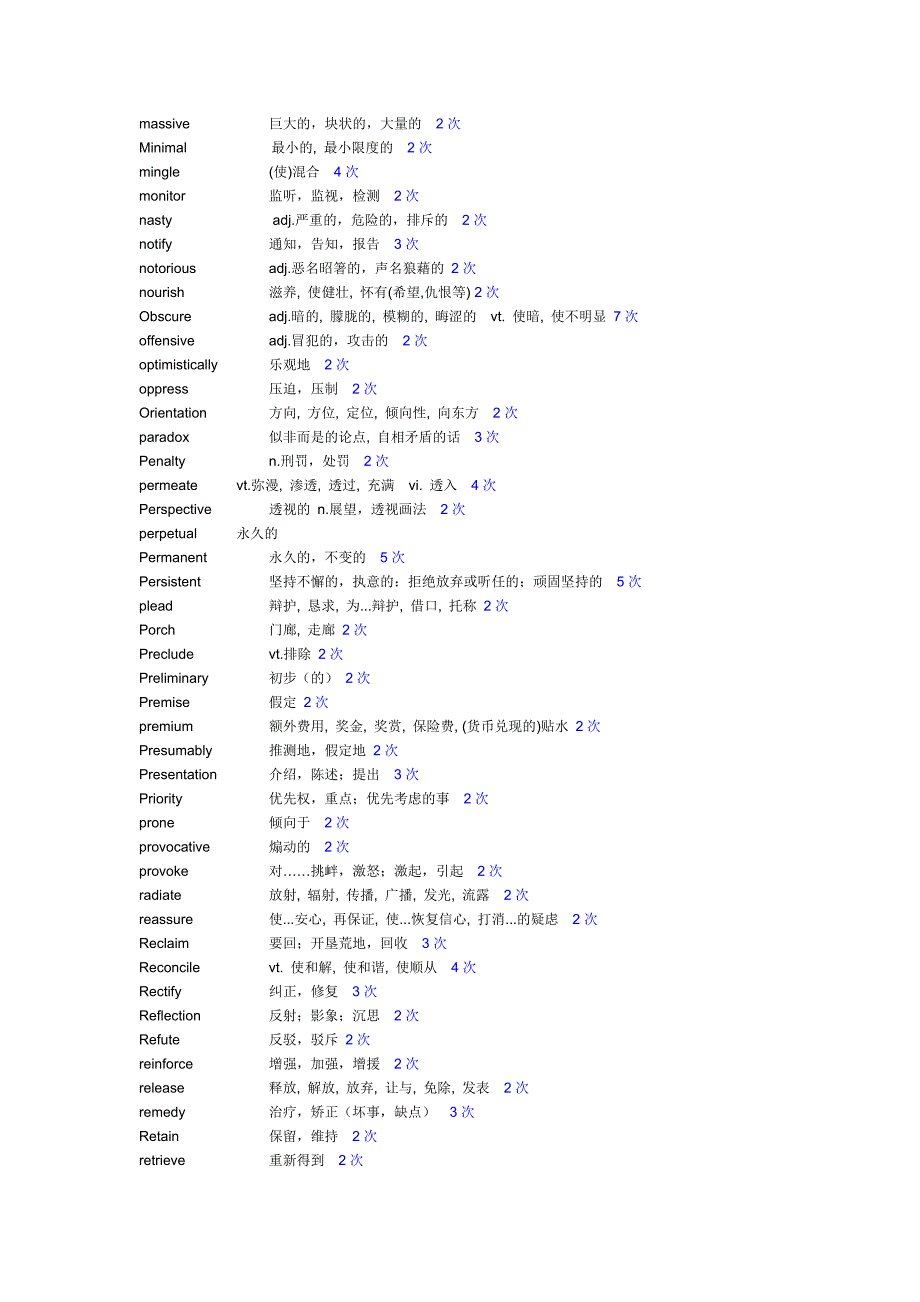 Cet6高频词汇+短语(整齐排版).doc_第4页