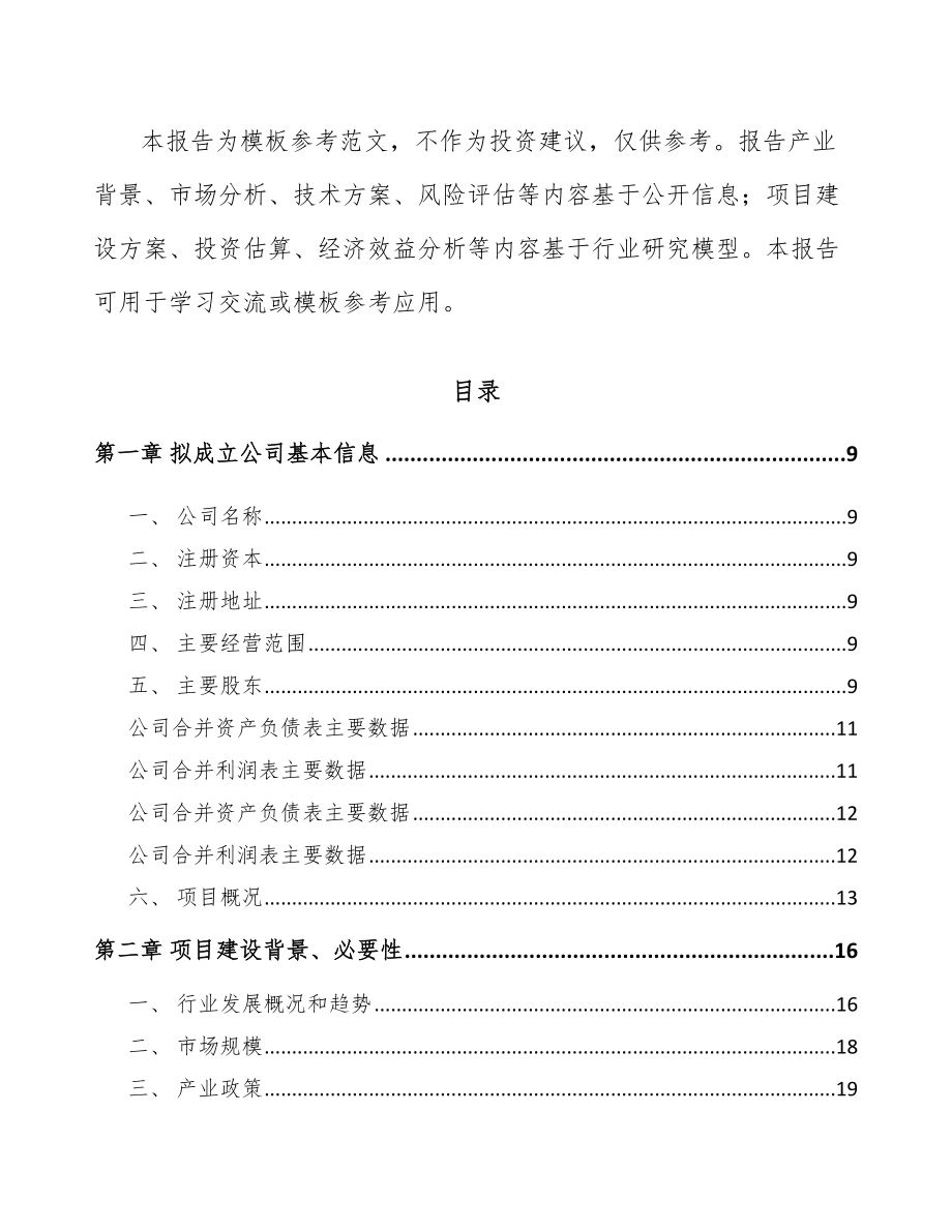 深圳关于成立电机公司可行性研究报告_第4页