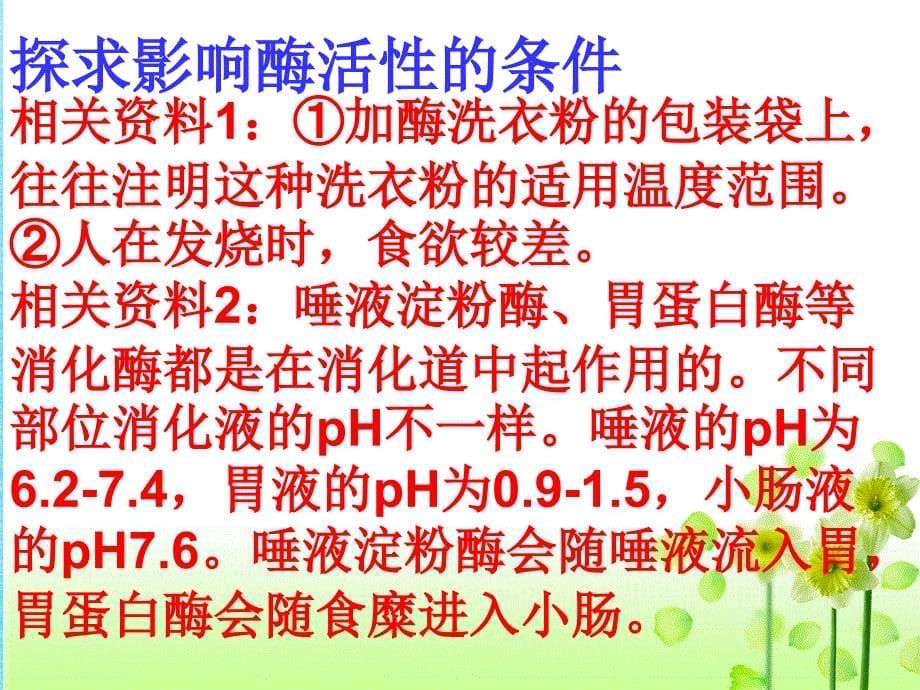 影响酶活性的条件ppt课件_第5页