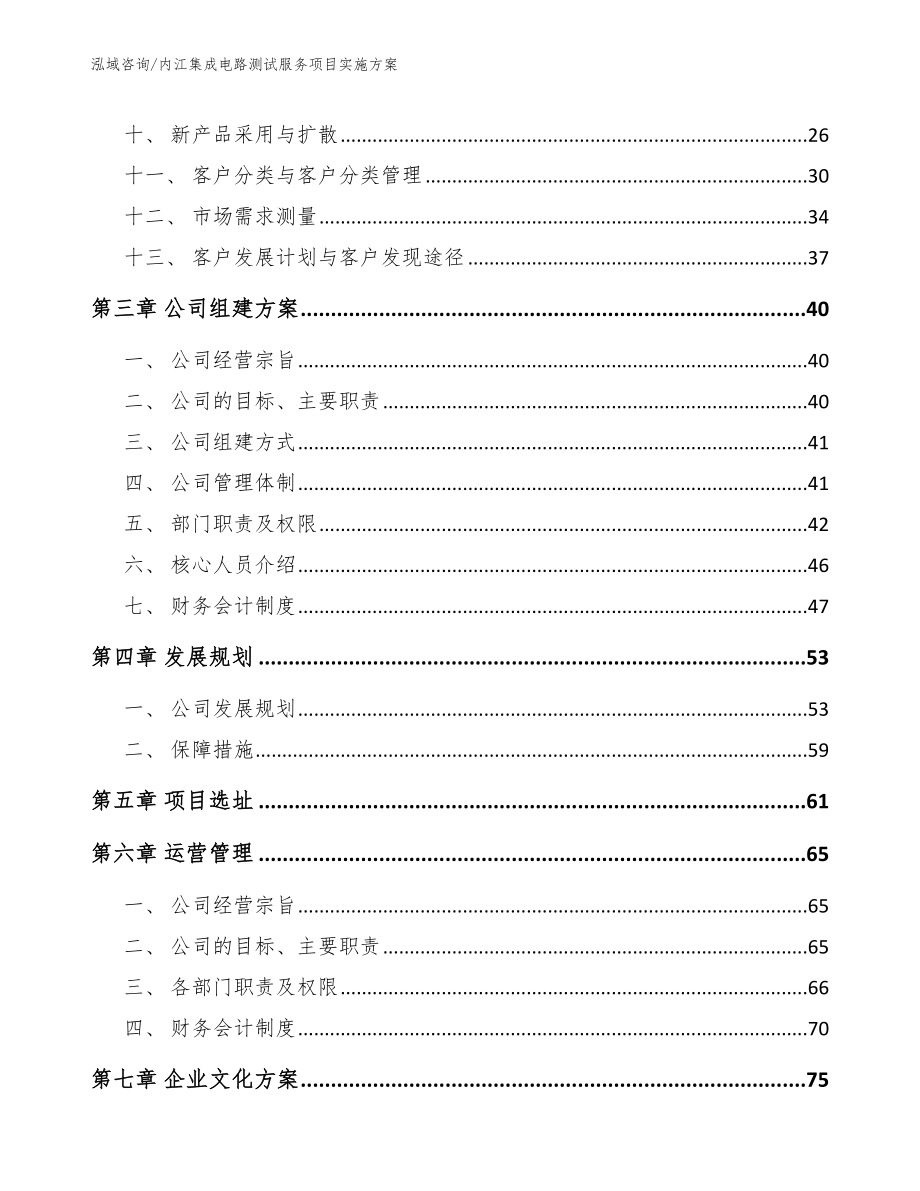 内江集成电路测试服务项目实施方案（参考范文）_第3页
