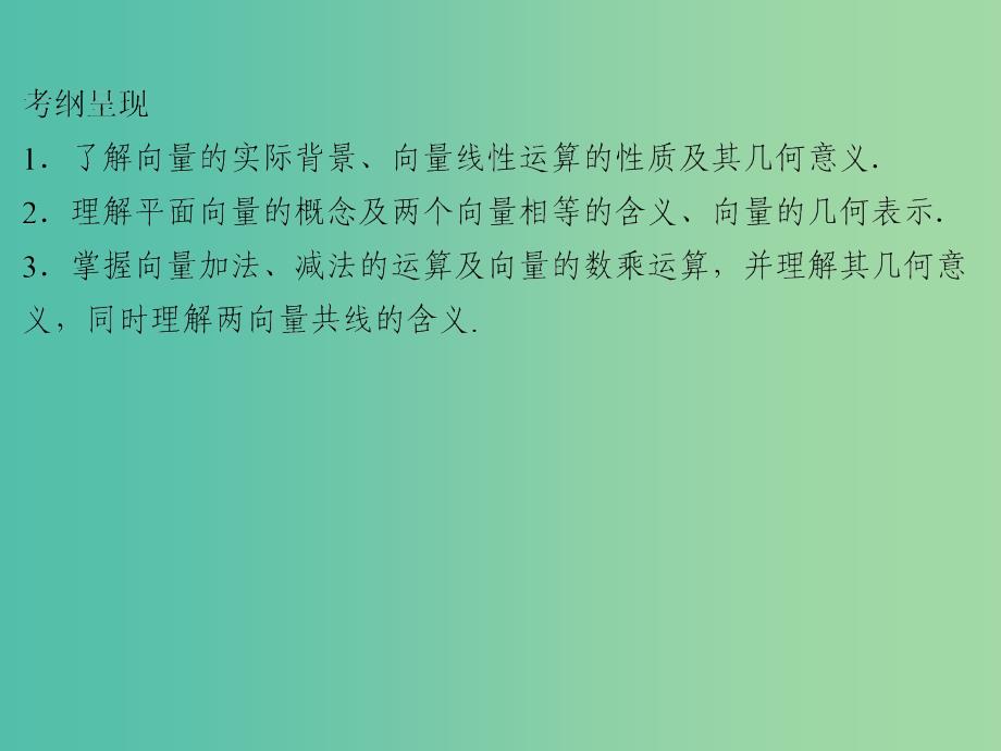 2020届高考数学一轮复习第5章平面向量第22节平面向量的概念及线性运算课件文.ppt_第2页