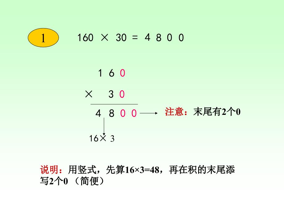 人教版四年级数学上册第三单元因数中间末尾有0的乘法2_第3页