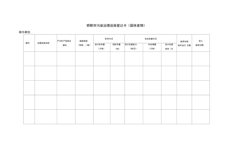 邯郸污染治理设施登记卡废气_第3页