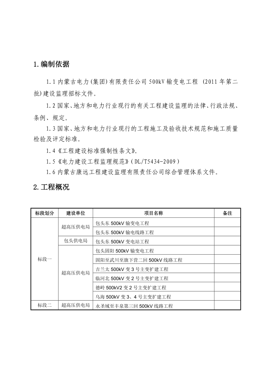 500kV输变电工程监理大纲_第1页