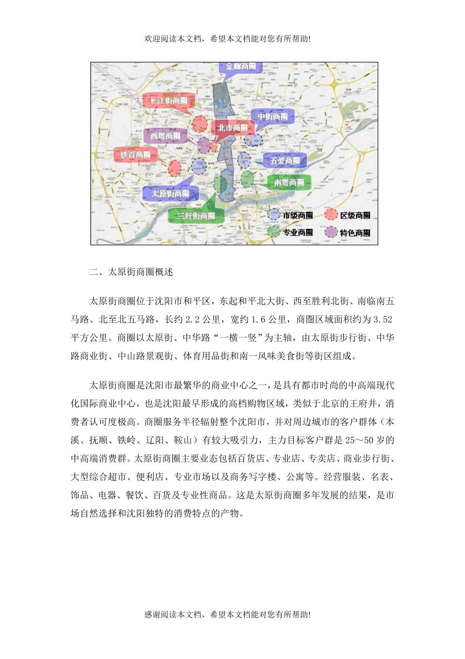 XXXX年沈阳太原街商圈发展分析报告_第2页