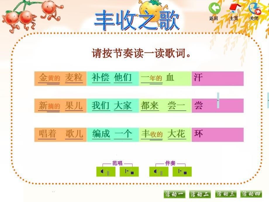 最新四年级上册音乐课件-第二单元丰收之歌2.3-苏少版_第5页