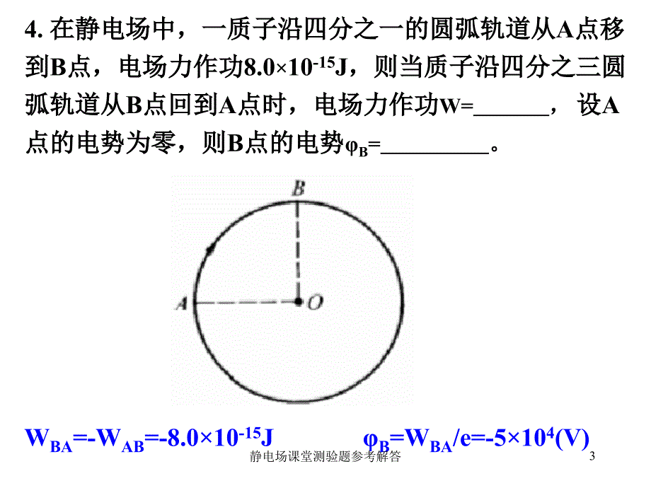 静电场课堂测验题参考解答课件_第3页