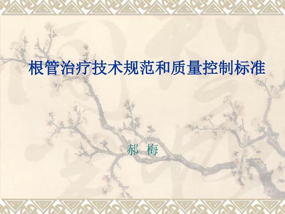 根管治疗技术规范_第1页