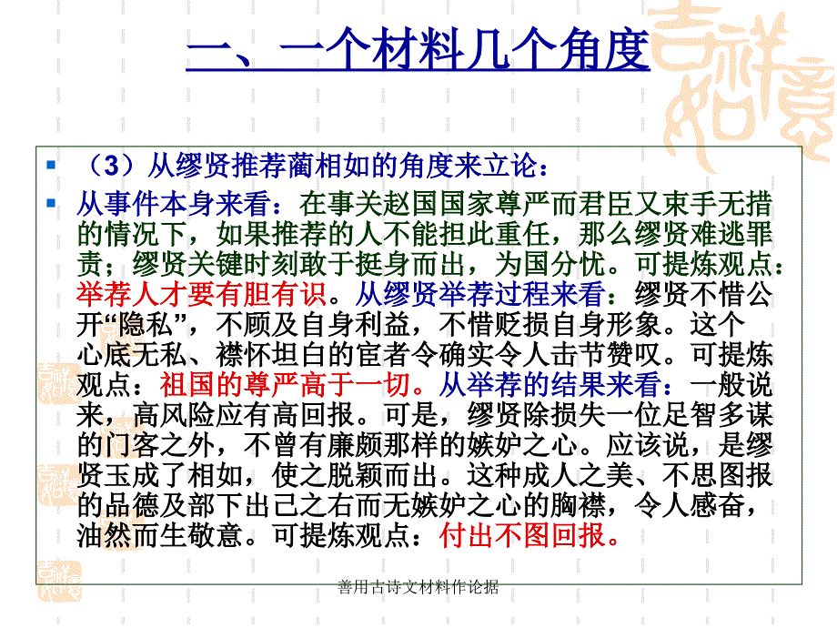 善用古诗文材料作论据课件_第3页