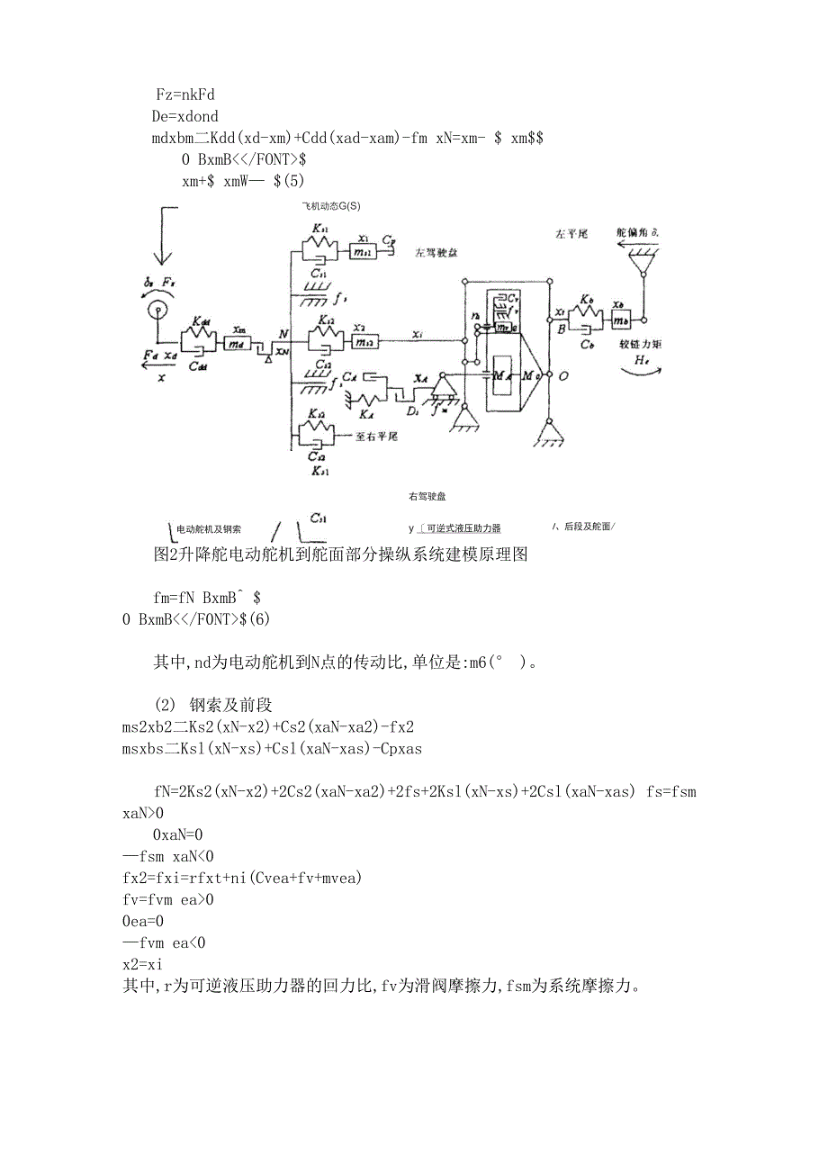 飞机操纵系统建模与仿真和故障分析_第3页