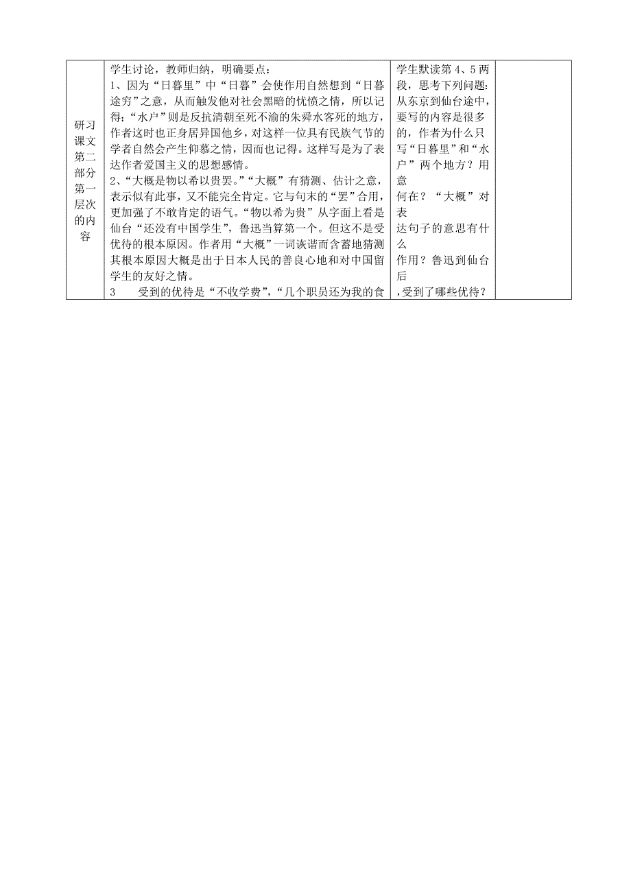 教育专题：藤野先生教案_第4页