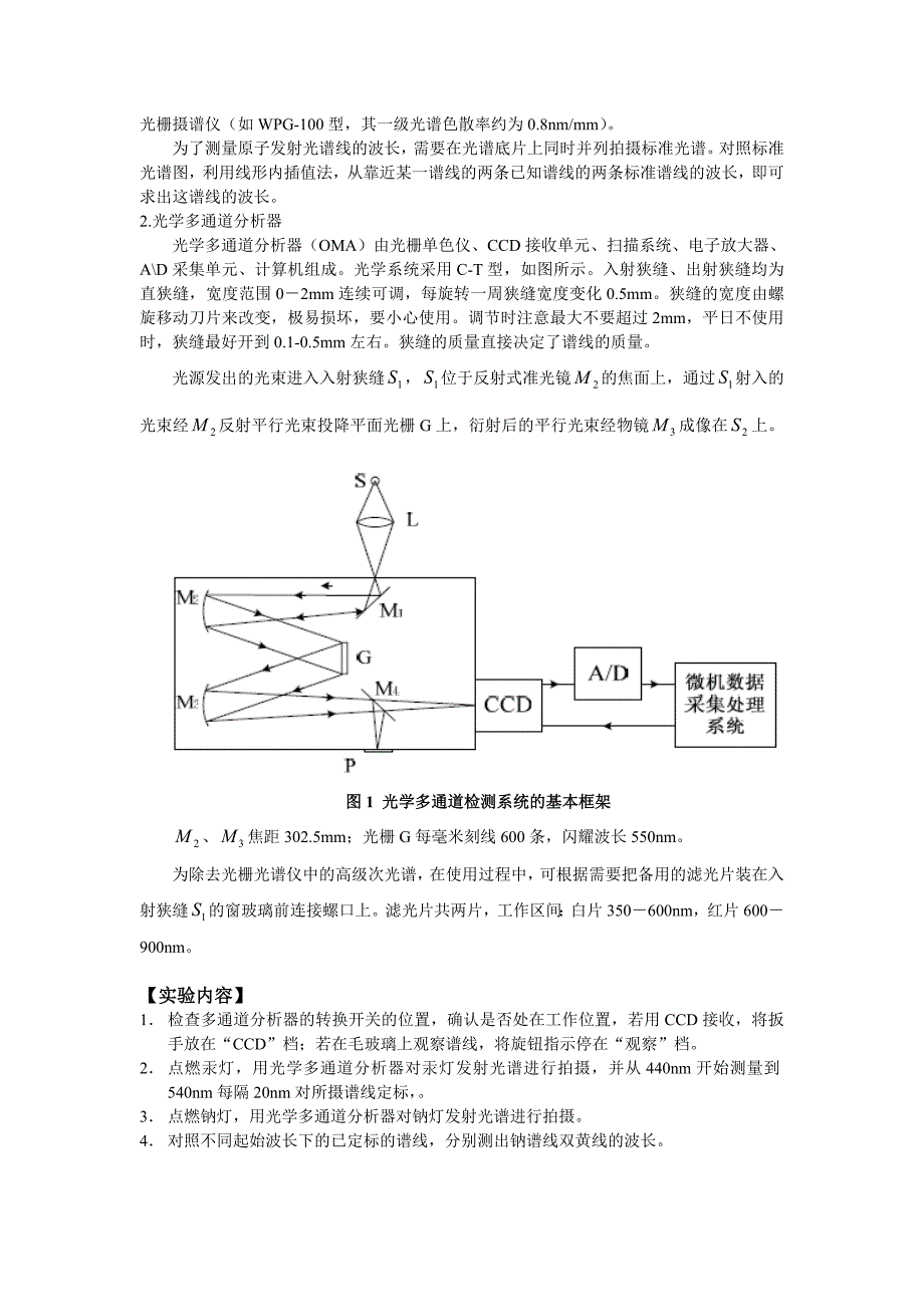 实验31原子发射光谱观测分析(实验报告)_第3页