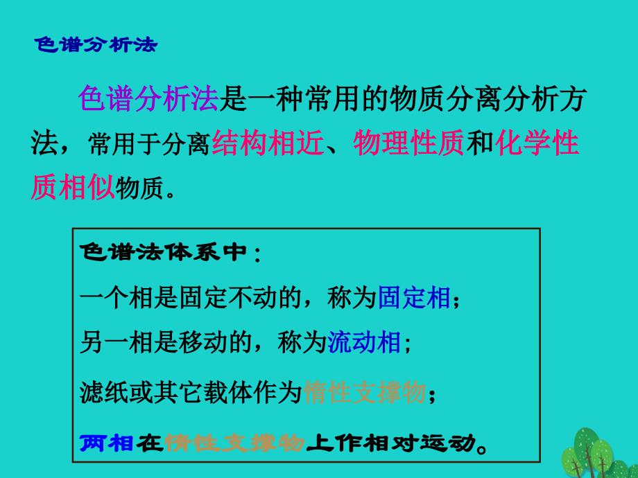 高中化学专题一物质的分离与提纯课题2用纸层析法分离铁离子和铜离子第1课时课件苏教版选修6_第4页