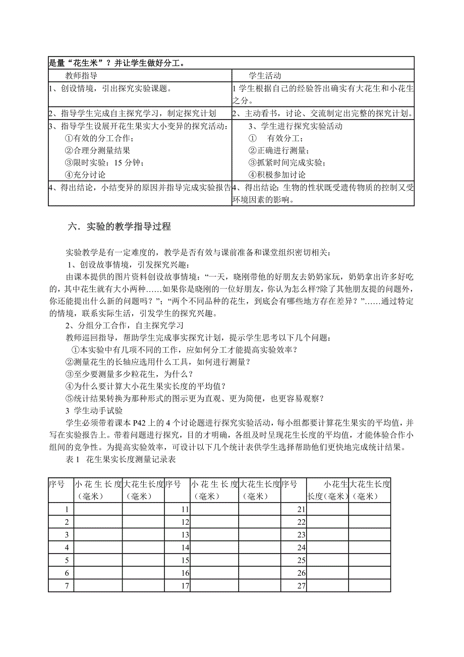 “生物的变异”花生的探究实验教学设想_第4页