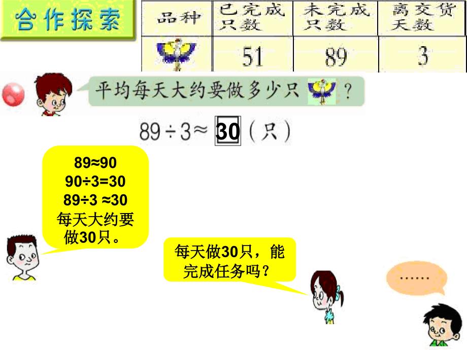 青岛版数学三上第五单元风筝厂见闻 两、三位数除以一位数一ppt课件4_第3页