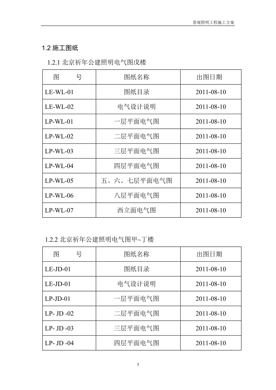 景观照明施工方案_第3页