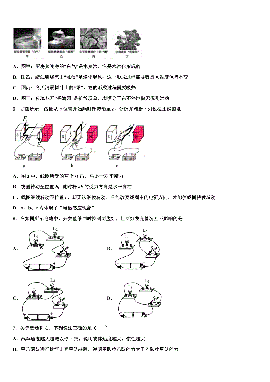 2022届湖南省邵阳市武冈三中学中考物理模拟预测题(含答案解析).doc_第2页