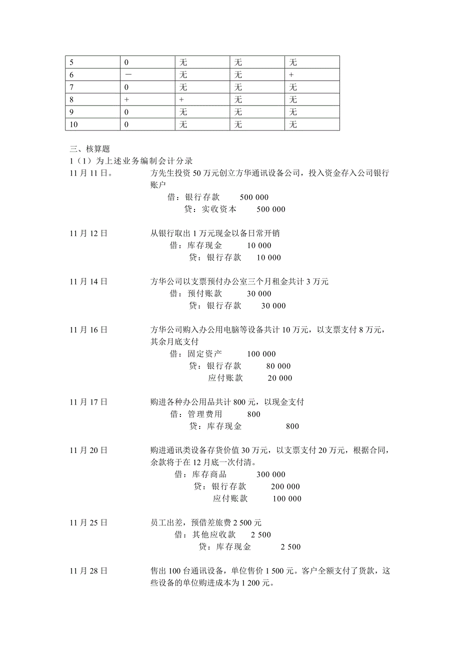 会计学(非专业用)习题解答完整版.docx_第3页