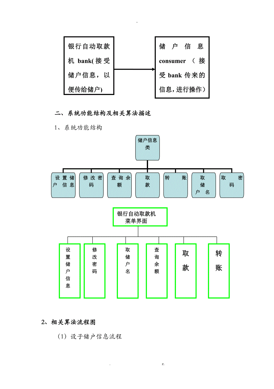 银行ATM自动取款机系统课程设计报告_第3页