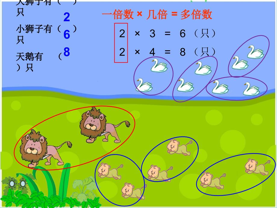 二年级上册数学课件2.12乘法除法一几倍沪教版共11张PPT_第2页