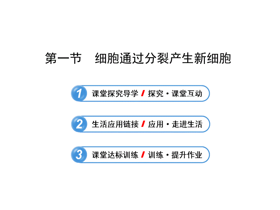 七年级生物上册第一节细胞通过分裂产生新细胞课件_第1页