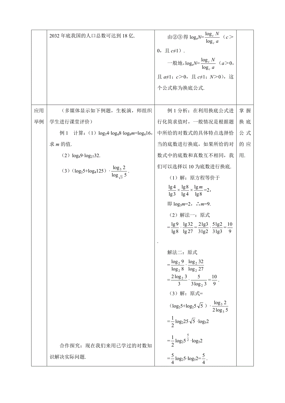 人教A版数学必修一2.2.1对数与对数运算3教案_第3页