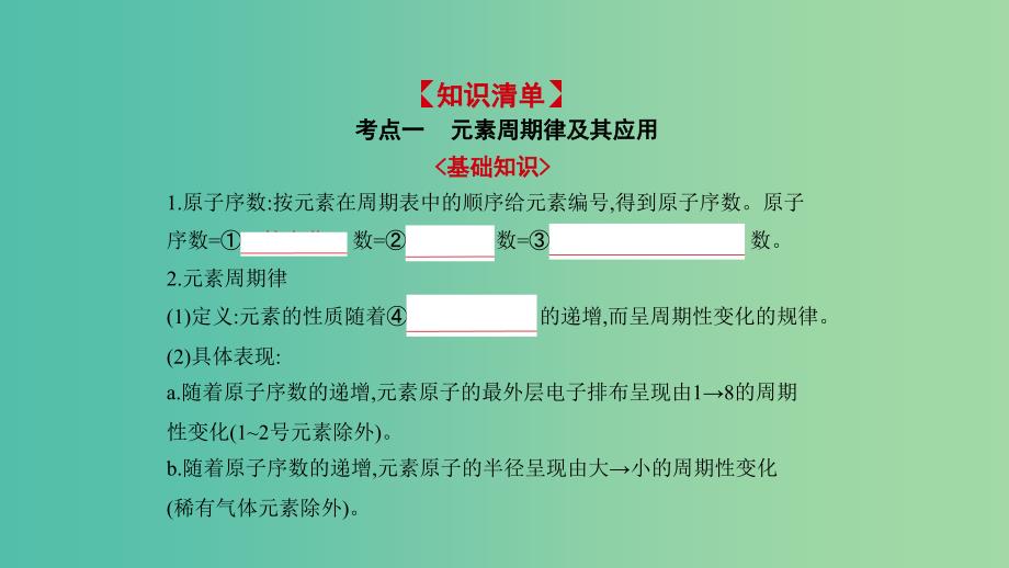 2019高考化学一轮复习 第7讲 元素周期律和元素周期表课件.ppt_第2页