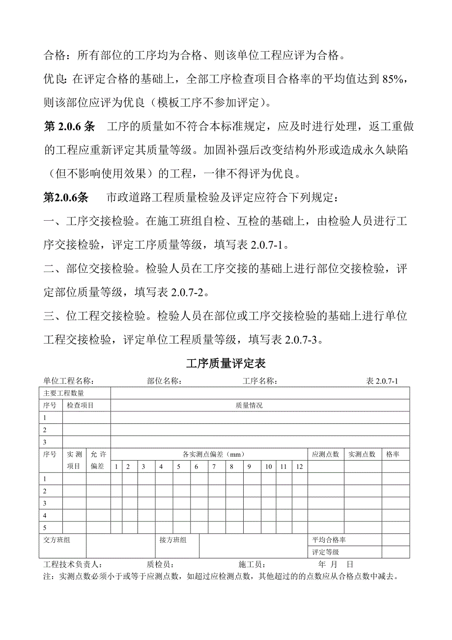 市政工程质量检验评定标准(道路)_第3页