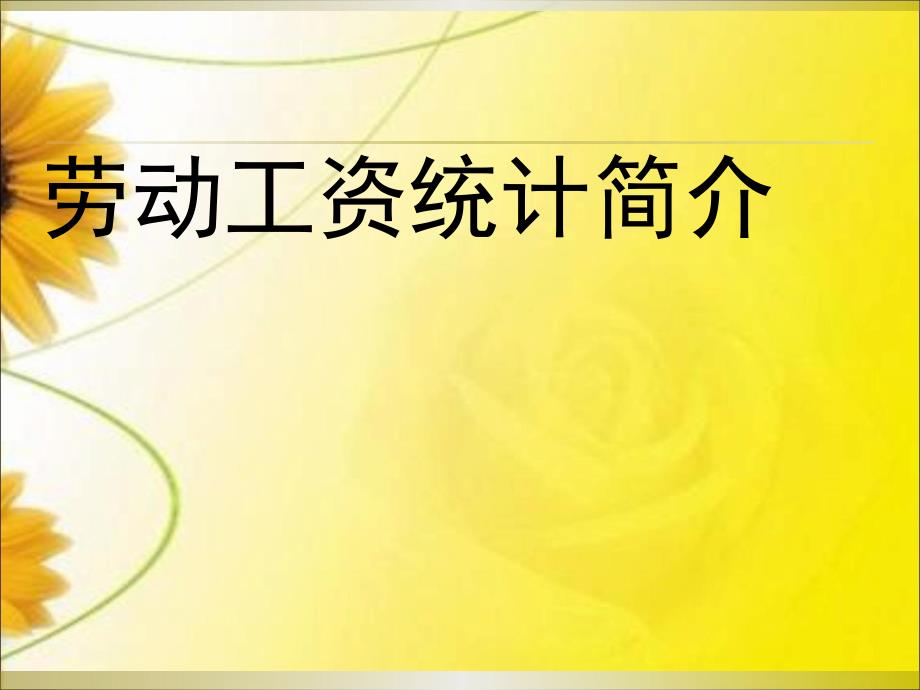 劳资统计讲座课件_第1页