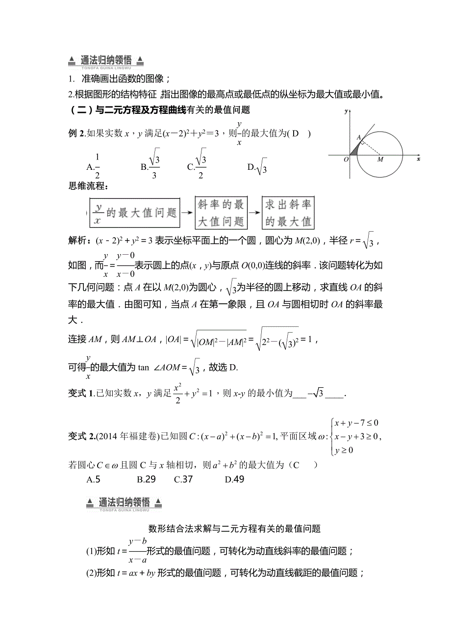 利用数形结合求最值_第2页