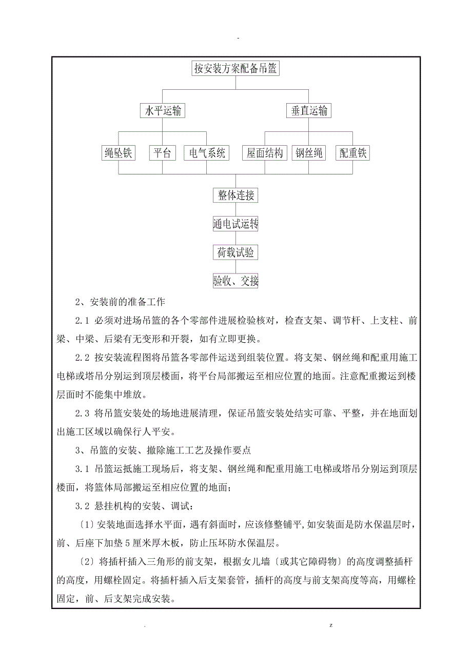 吊篮专项施工组织设计技术交底大全_第2页