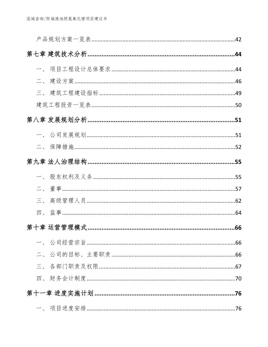 防城港池级氢氧化锂项目建议书_第4页