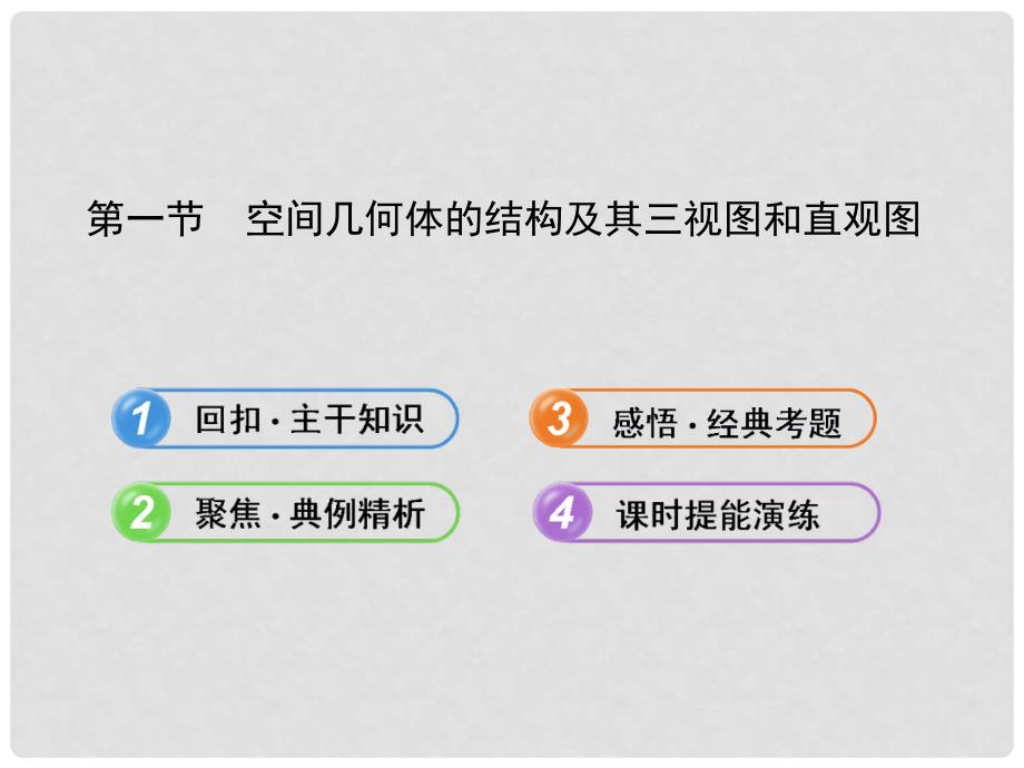 高考数学 7.1 空间几何体的结构及其三视图和直观图课件 文 新人教A版_第1页