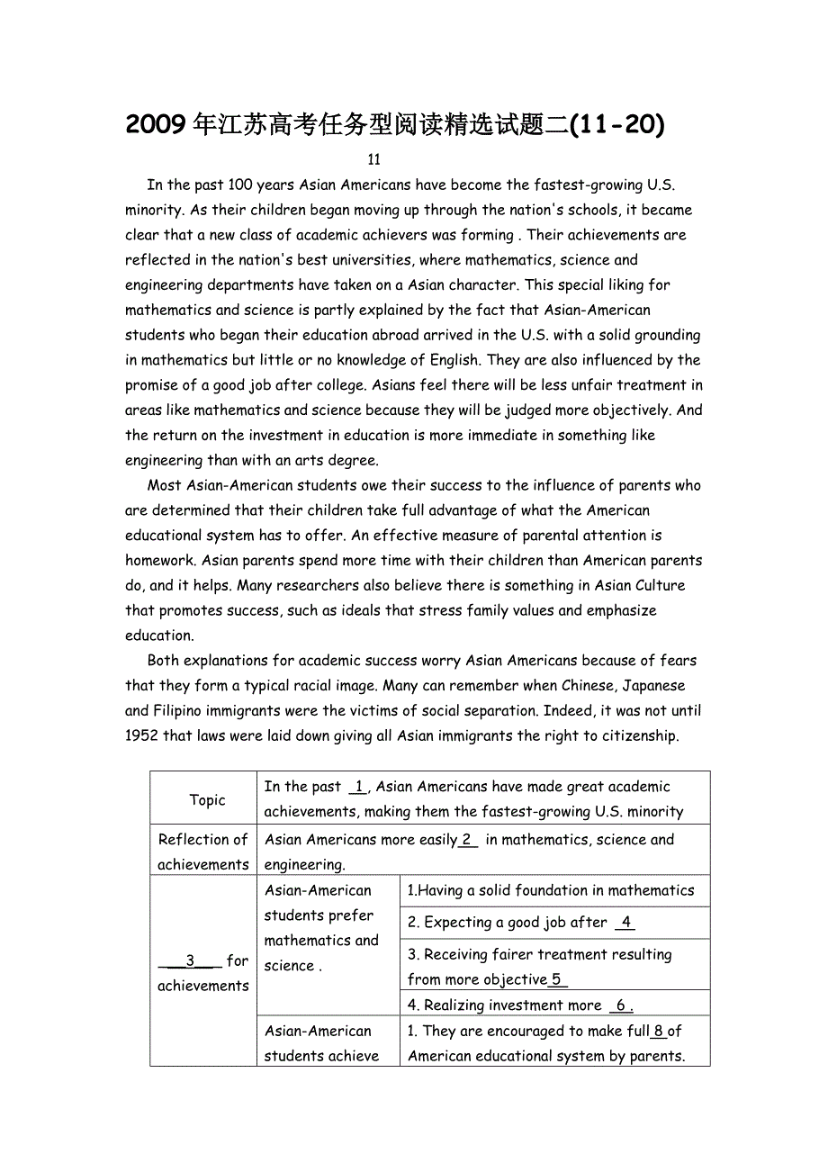 [[高三英语试题]]江苏高考英语任务型阅读精选试题(1120)_第1页