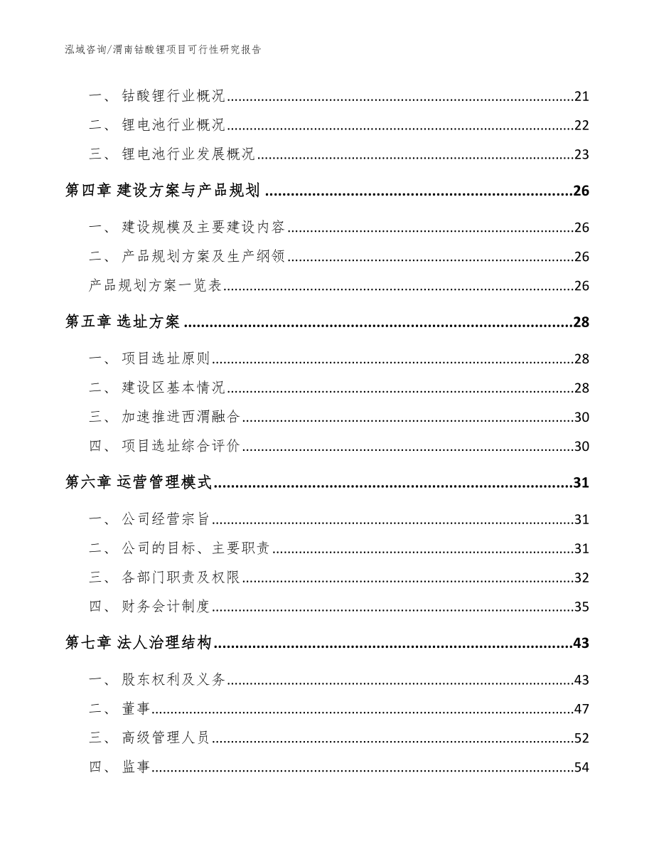 渭南钴酸锂项目可行性研究报告_范文模板_第3页