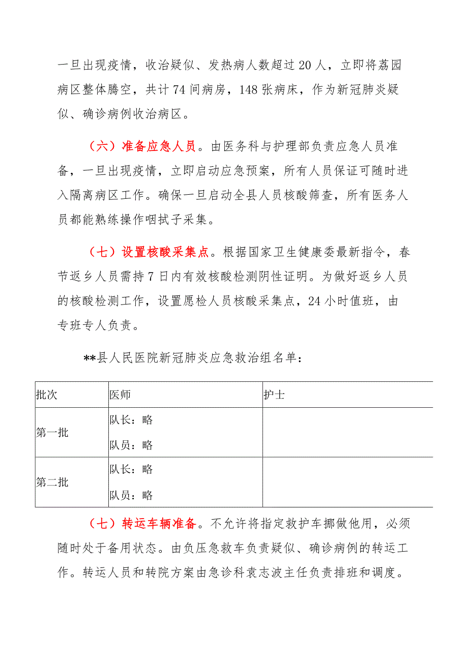 人民医院冬春季新冠肺炎疫情防控应急预案_第3页