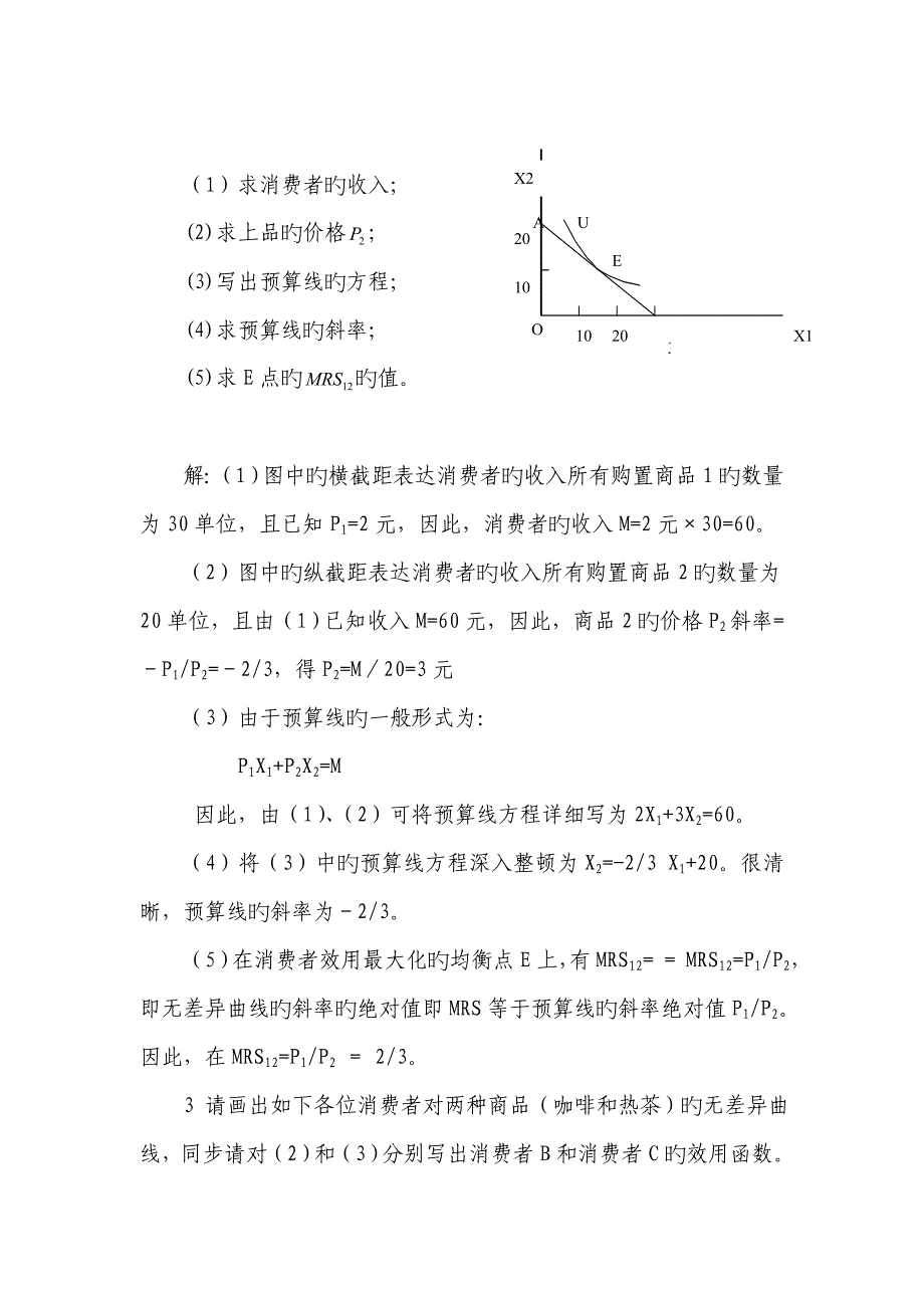 微观经济学高鸿业第四版练习题参考答案_第2页