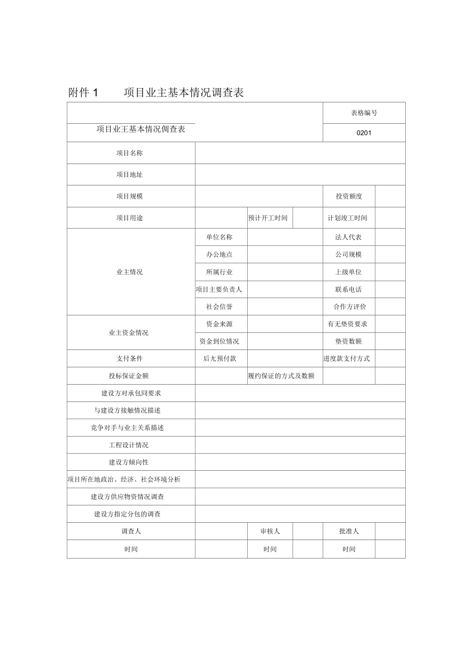 中国中铁股份有限公司工程项目精细化管理办法表格_第2页