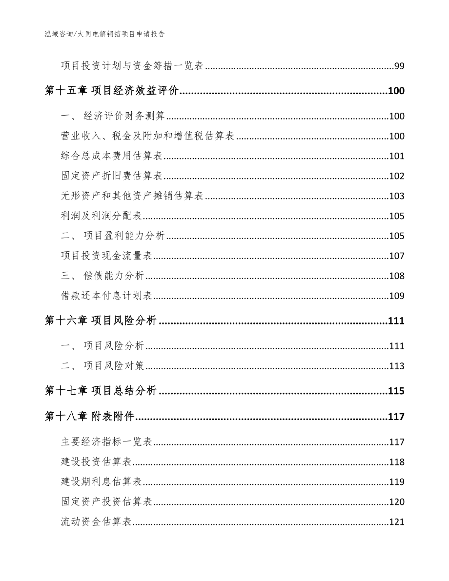 大同电解铜箔项目申请报告_范文_第5页