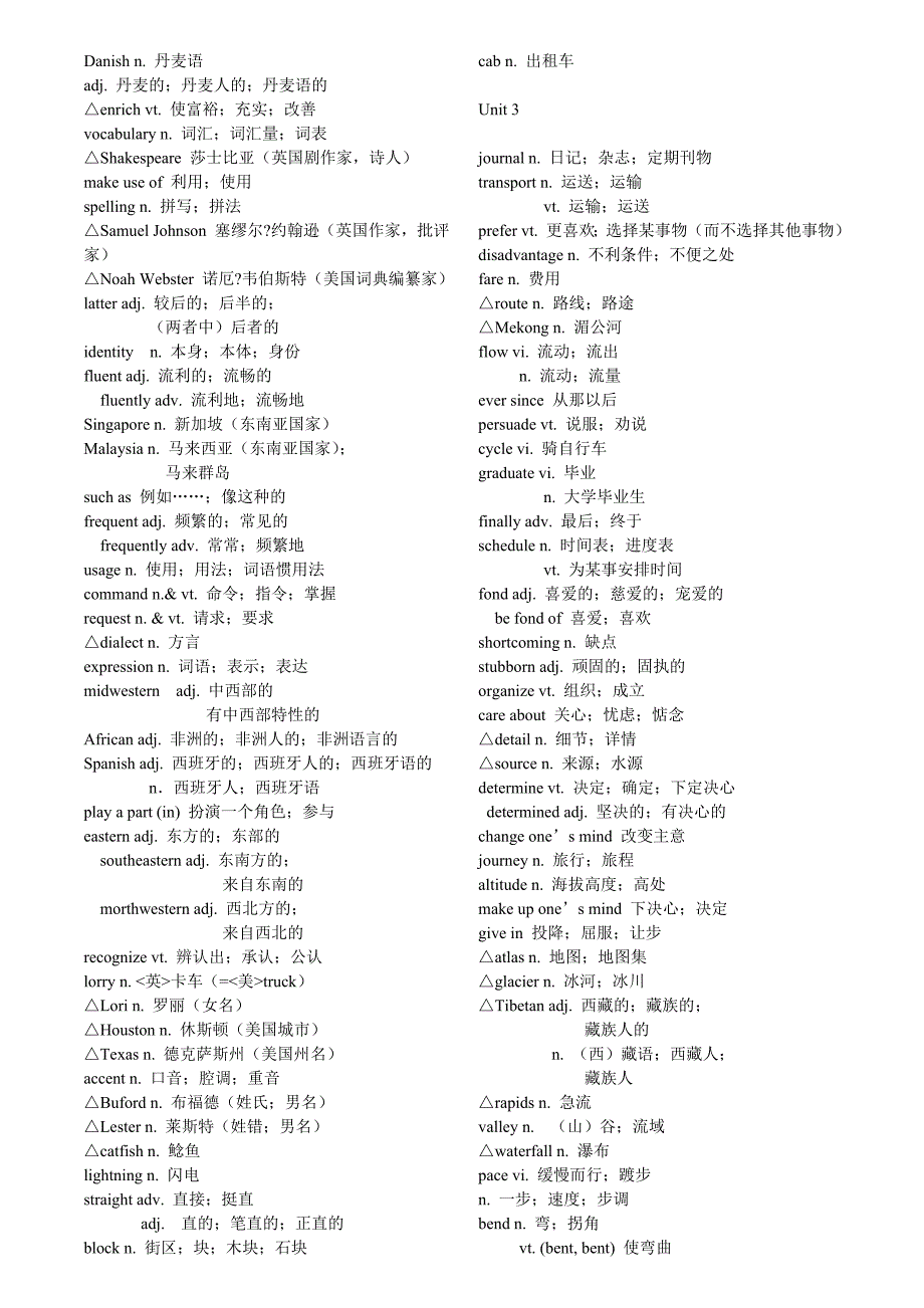 必修一到四 单词表.doc_第2页