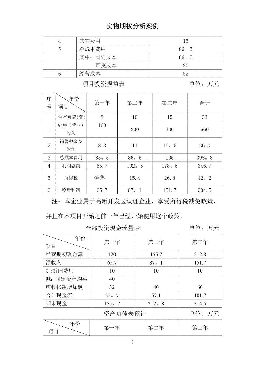 实物期权分析案例_第5页