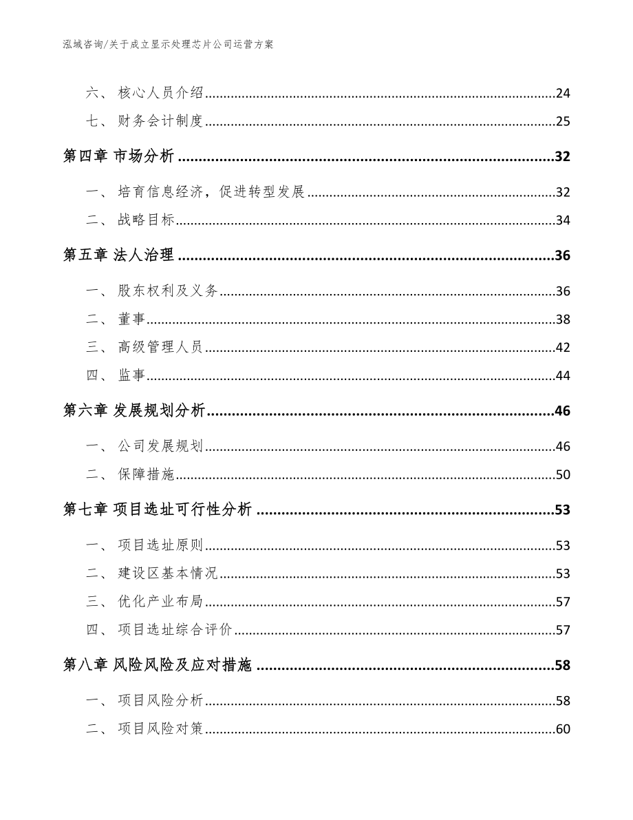 关于成立显示处理芯片公司运营方案_模板范文_第4页