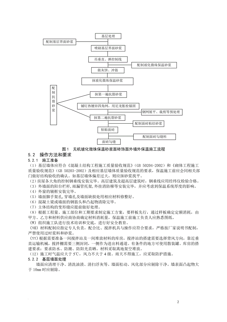 无机保温砂浆面砖工法_第2页