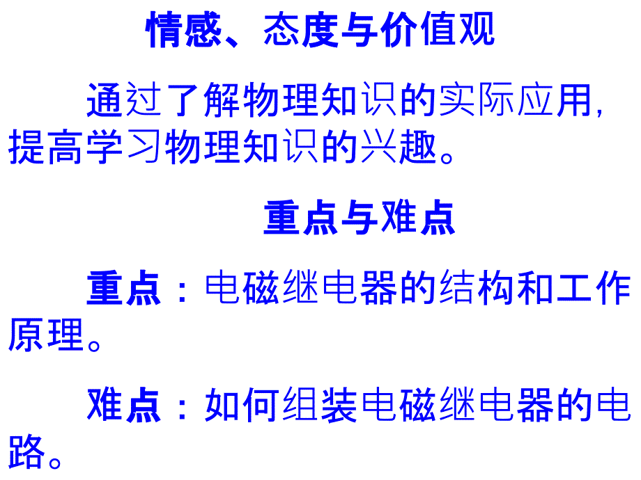 物理课件电磁继电器扬声器_第3页