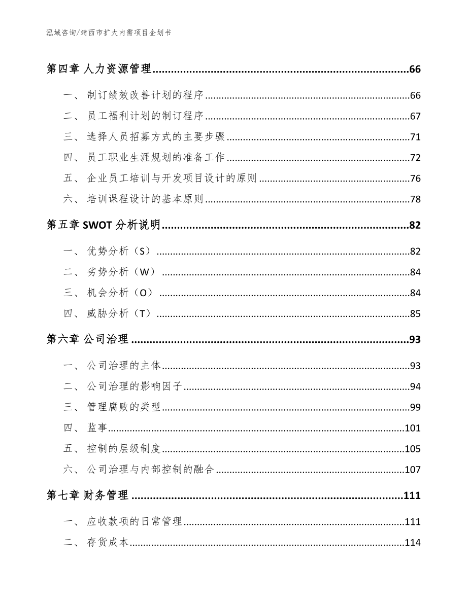 靖西市扩大内需项目企划书_第2页