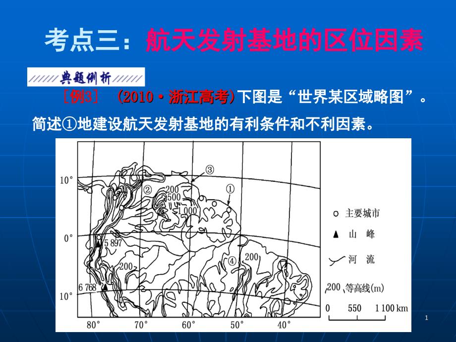 考点三航天基地的区位选址课堂PPT_第1页