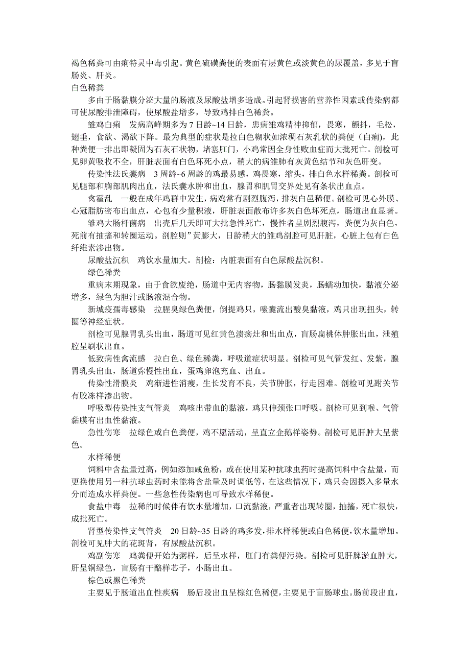 通过鸡的粪便颜色辨别疾病 (2).doc_第2页