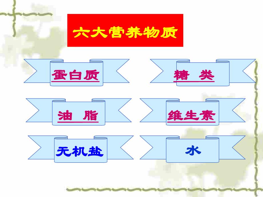 人类重要的营养物质ppt课件_第2页