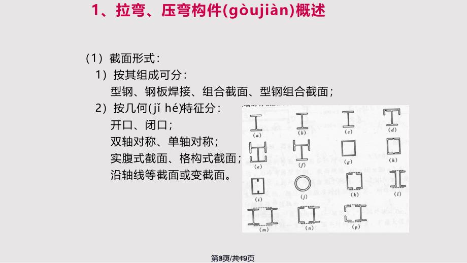 chapter拉弯与压弯构件实用实用教案_第3页