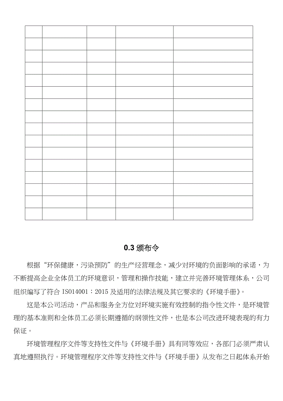 14001：2015版环境管理手册_第3页